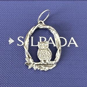Silpada Give A Hoot Owl Pendant / Charm